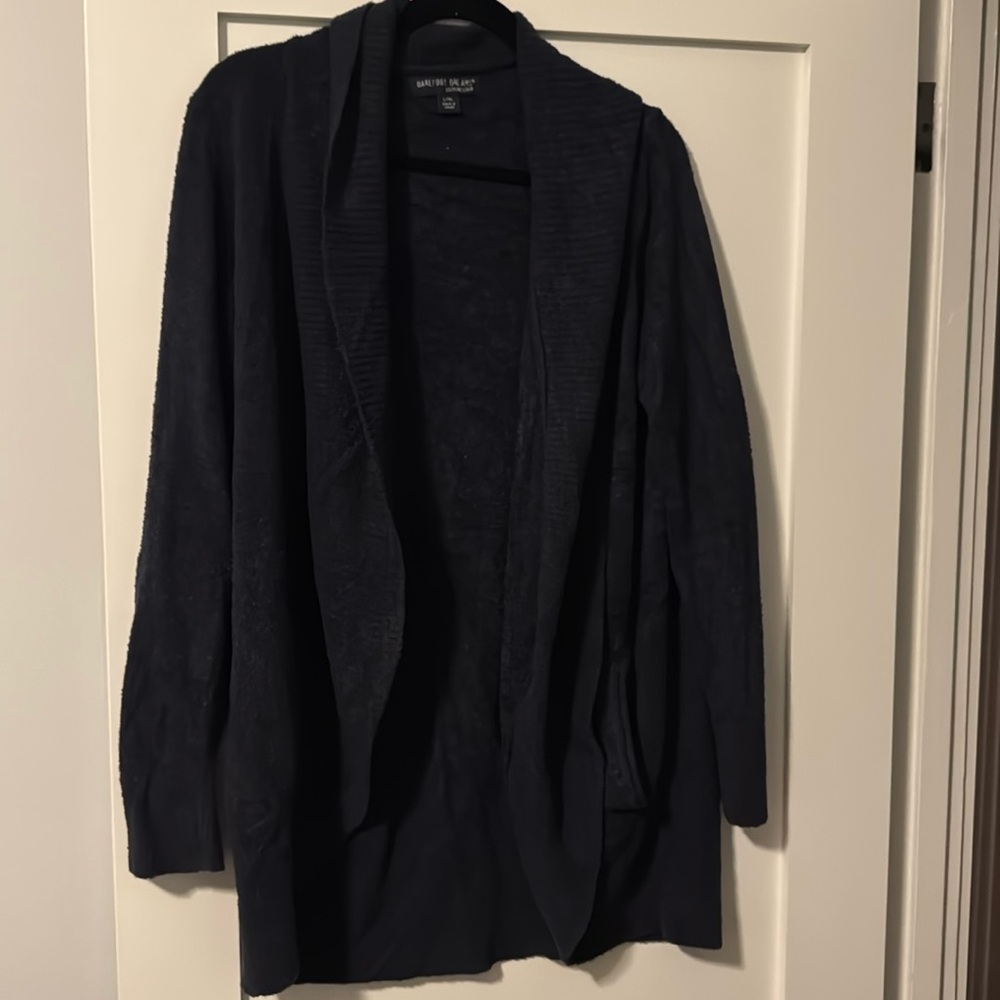 Barefoot Dreams CozyChic Lite Cardigan with pockets L/XL